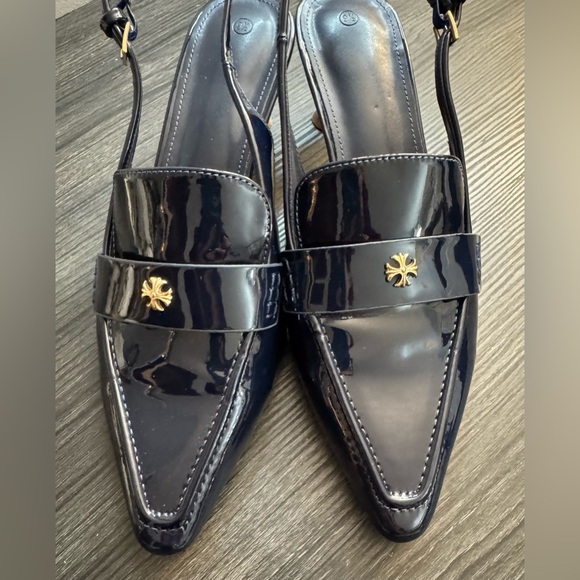 Coutgo Women's Pointed Toe Sandals Slingback Kitten Heel Pumps Slip On Ankle - Picture 4 of 8